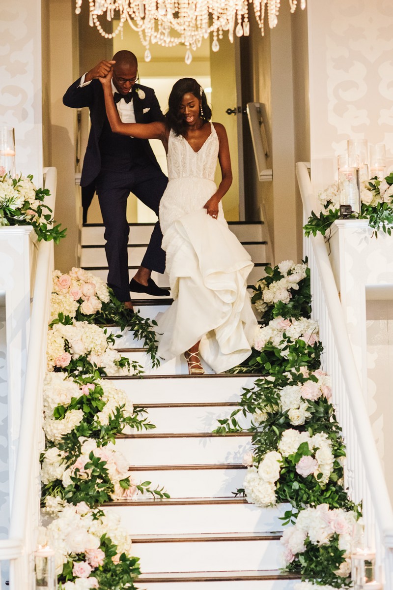 Anita and Carlton’s Modern Coastal Wedding has been featured on Brides!