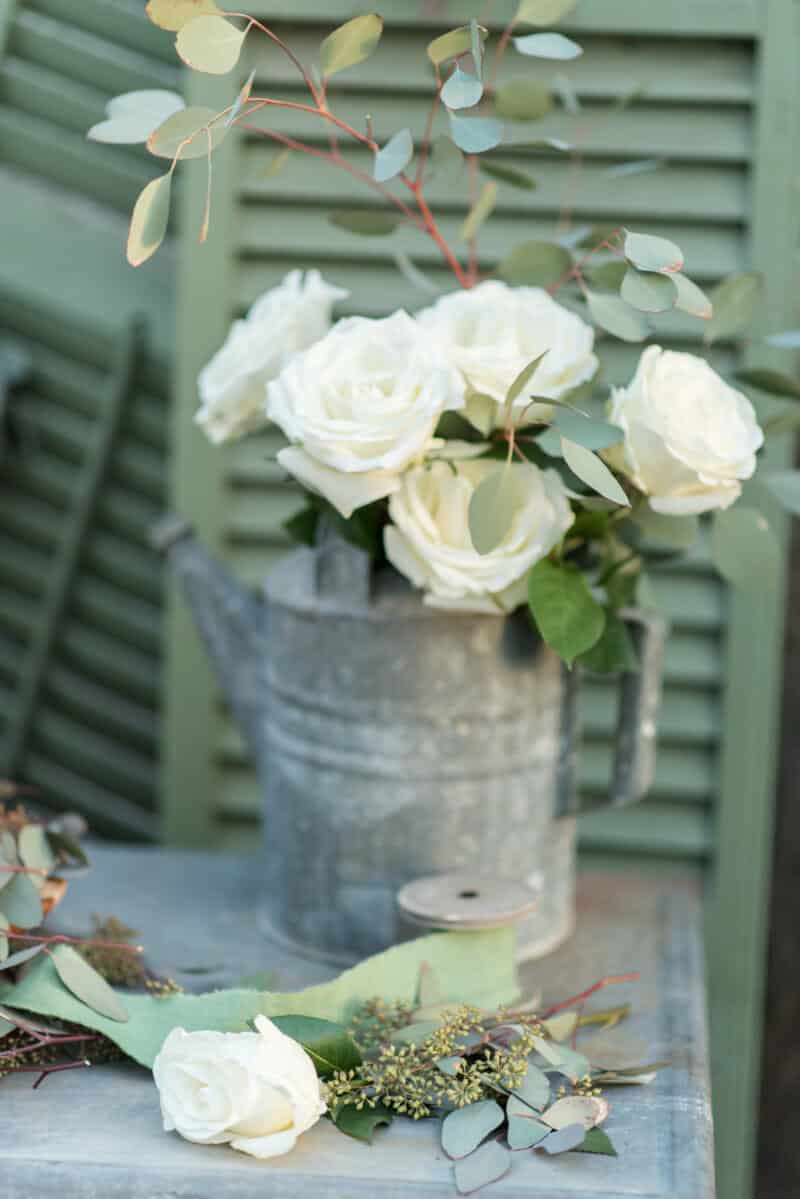 Rustic wedding design- watering can