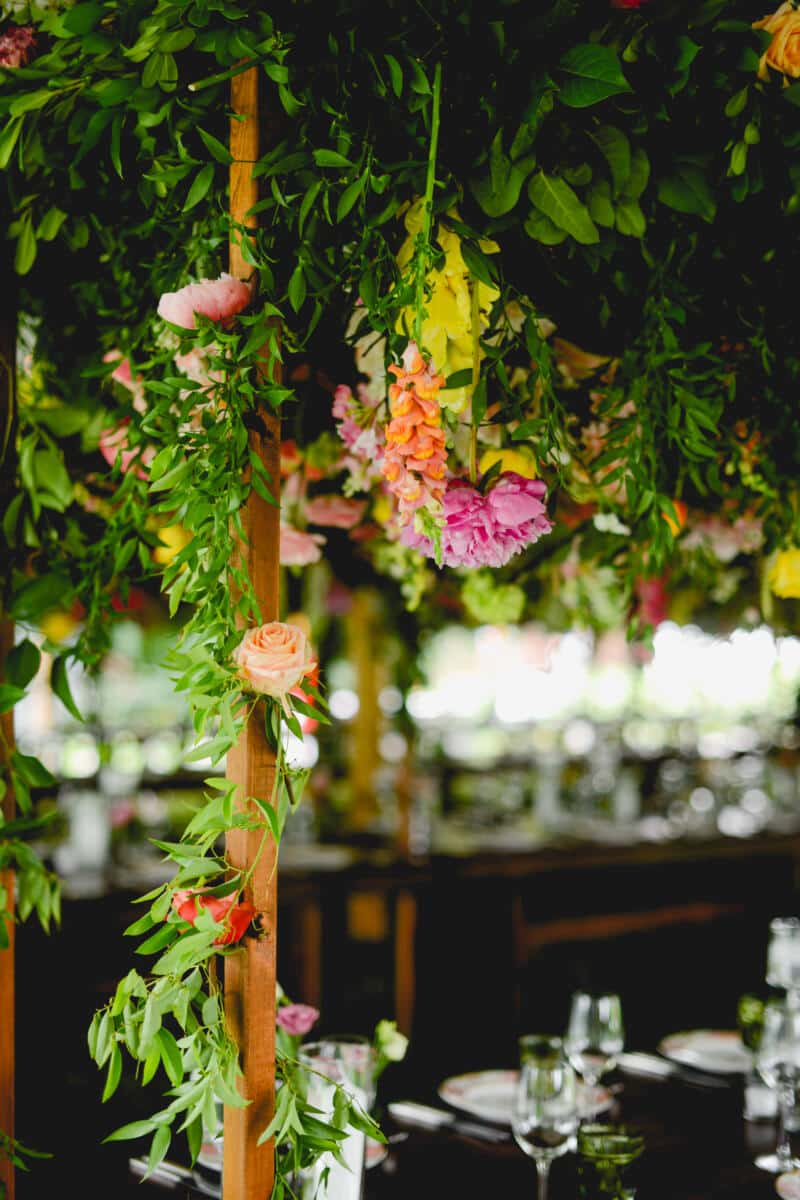 Sayles Livingston Design Hanging Centerpiece Florals